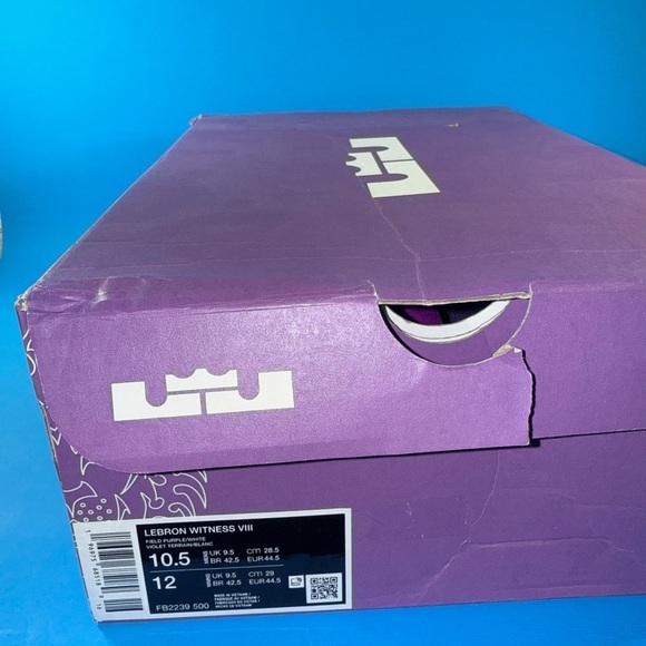 NEW Nike LeBron Witness VII Field Purple/White Men’s Size 10.5 main image 9